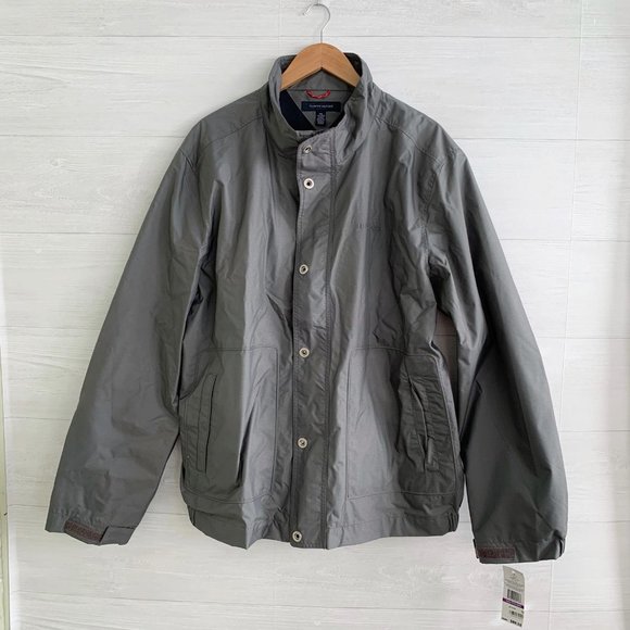NWT Tommy Hilfiger - Gray Fall Basic zip shell jacket, XXL - Picture 1 of 6